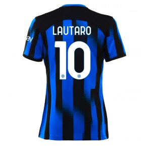 Lacne Ženy Futbalové dres Inter Milan Lautaro Martinez #10 2023-24 Krátky Rukáv - Domáci